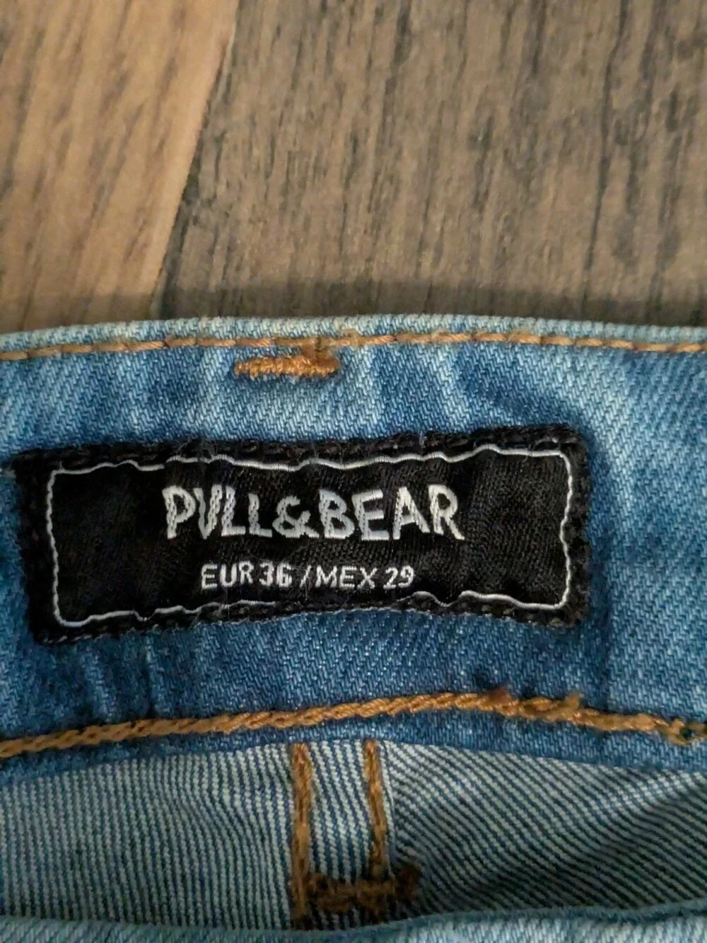 NWT Pull & Bear Men's Skinny Jeans Light Wash Blue Denim Size EUR 36 28x32